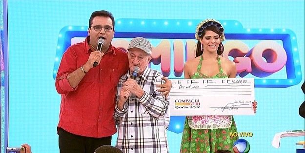 Geraldo Luis paga o cachê de Russo: um cheque de R$ 10 mil pela entrevista contra a Globo