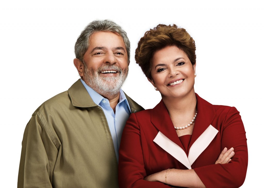 Ex-presidente Lula e a presidente Dilma