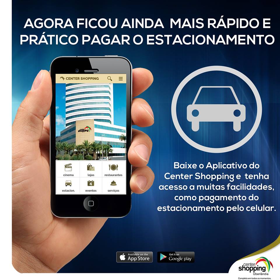 arte aplicativo center shopping