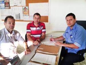 (Esq) Paulo Amaral, Caetano Neto da Luz e Júnior