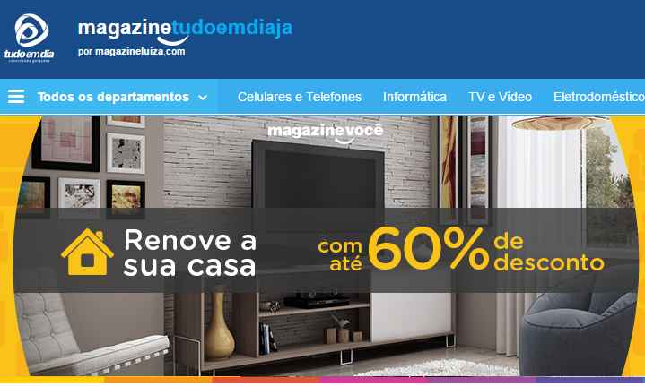 Loja on-line do Tudo Em Dia e Magazine Luiza garantirá preços reduzidos em produtos