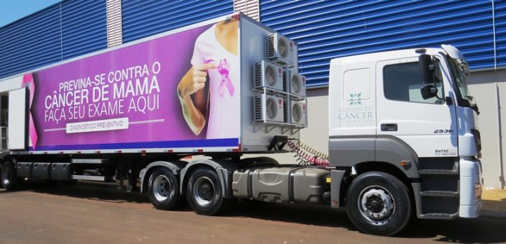  Carreta do Hospital do Câncer de Patrocínio fará exames de mamografia em Capinópolis