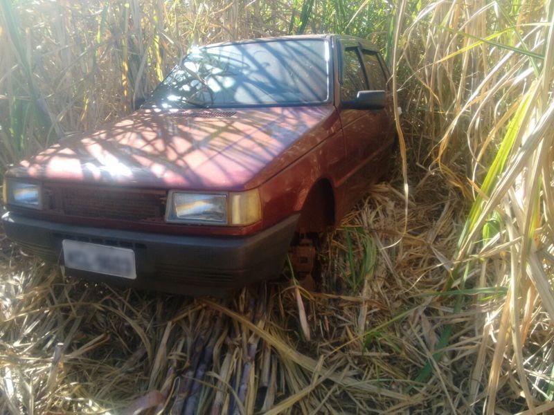 Veículos furtados em Ituiutaba são encontrados pela PM em canavial
