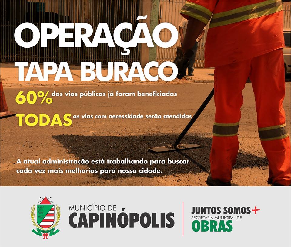  Operação tapa-buracos em Capinópolis