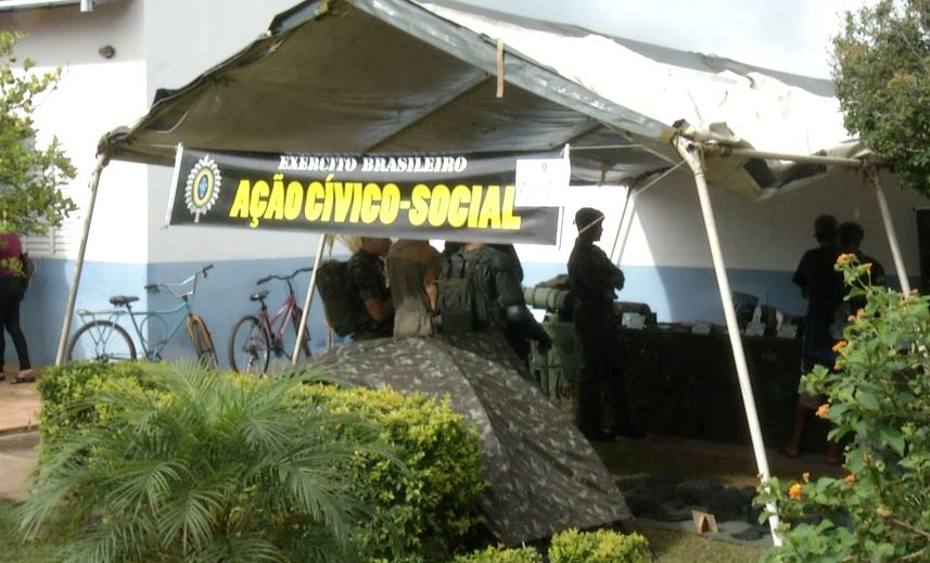 36º Batalhão de Infantaria Mecanizado promove ação social no Bairro Shopping Park