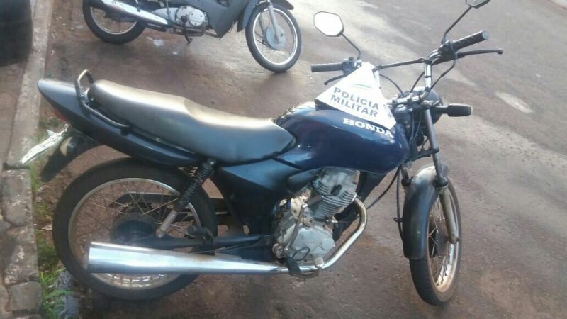 Moto roubada em GO é recuperada em Ituiutaba