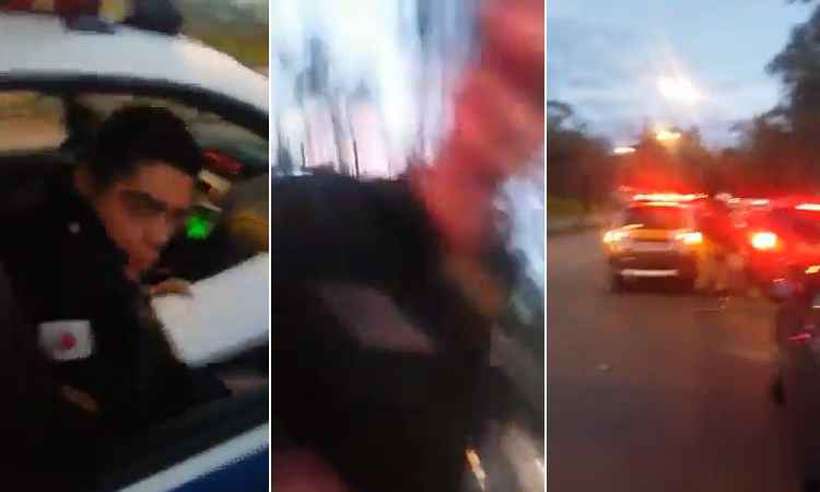  Vídeo mostra confusão em fila de posto após motorista chamar PM de ‘babacão’