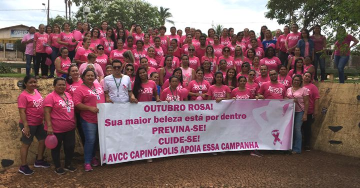 Caminhada fechou o Outubro Rosa em Capinópolis (Foto/Ascom)