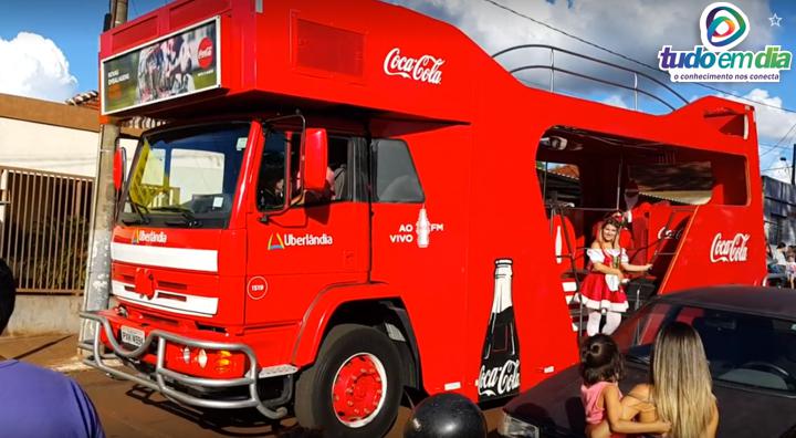 Caravana da Coca-Cola em Capinópolis (Foto: Paulo Braga/Tudo Em Dia)