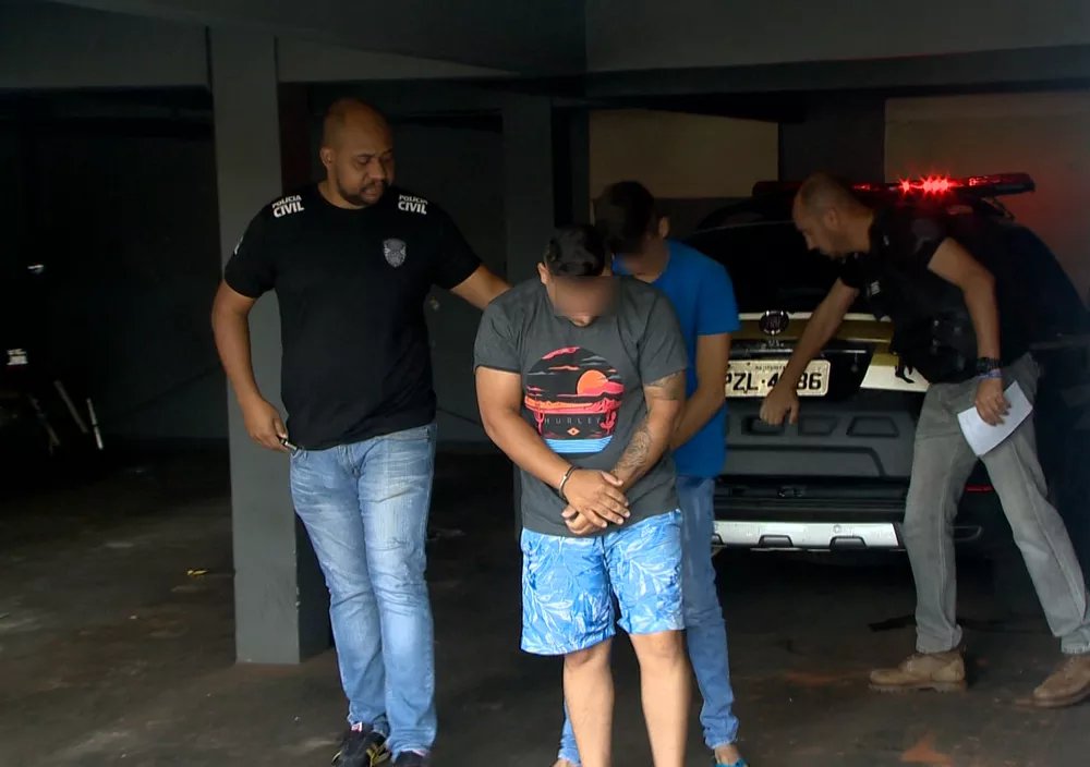 Polícia Civil cumpriu quatro mandados de prisão neste domingo (23) em Ituiutaba — Foto: Reprodução/TV Integração