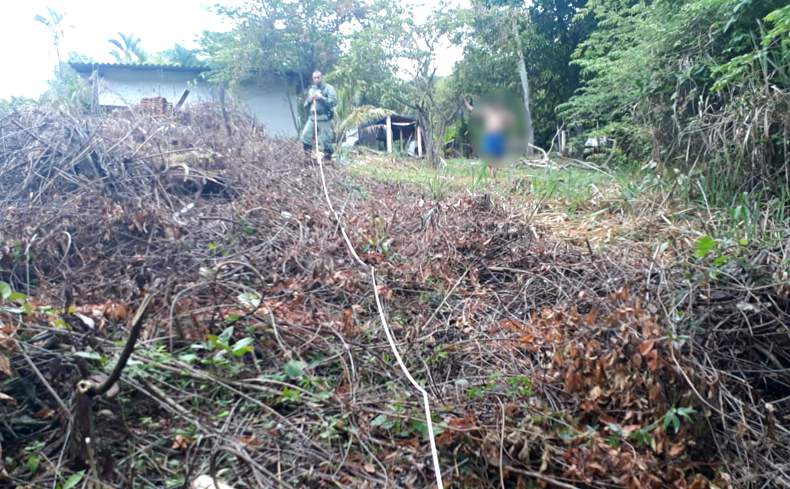 Segundo a PMA, o local é uma área de preservação permanente (Foto: PMA/Divulgação)