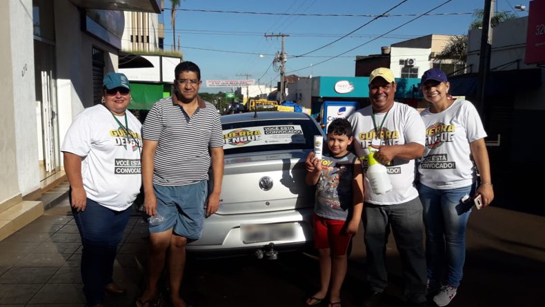 Ação Contra a dengue visou alertar a população sobre os riscos de doenças como a Dengue, Zica Vírus e chikungunya (Foto: Marilane Vilela)