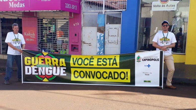 Ação Contra a dengue visou alertar a população sobre os riscos de doenças como a Dengue, Zica Vírus e chikungunya (Foto: Marilane Vilela)