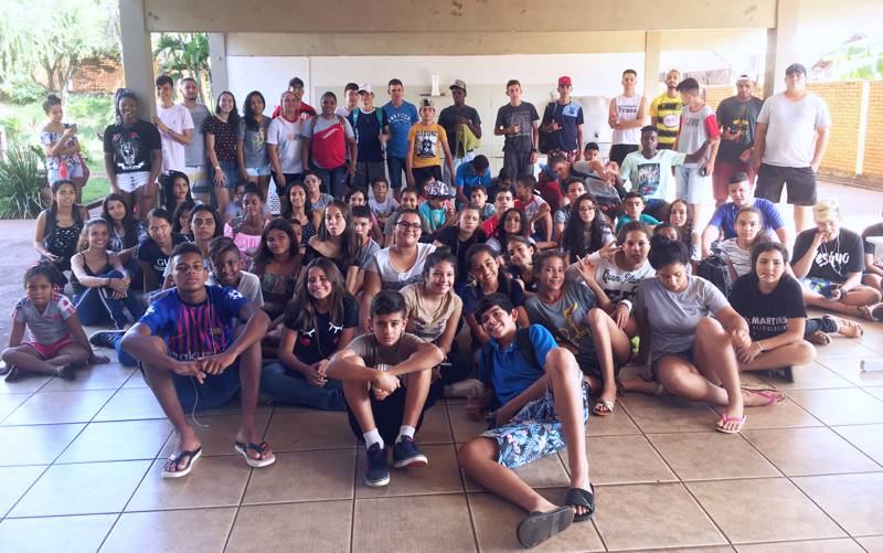 Delegação de Santa Vitória foi a primeira a chegar para a disputa da micorregional do JEMG (Foto: Divulgação)