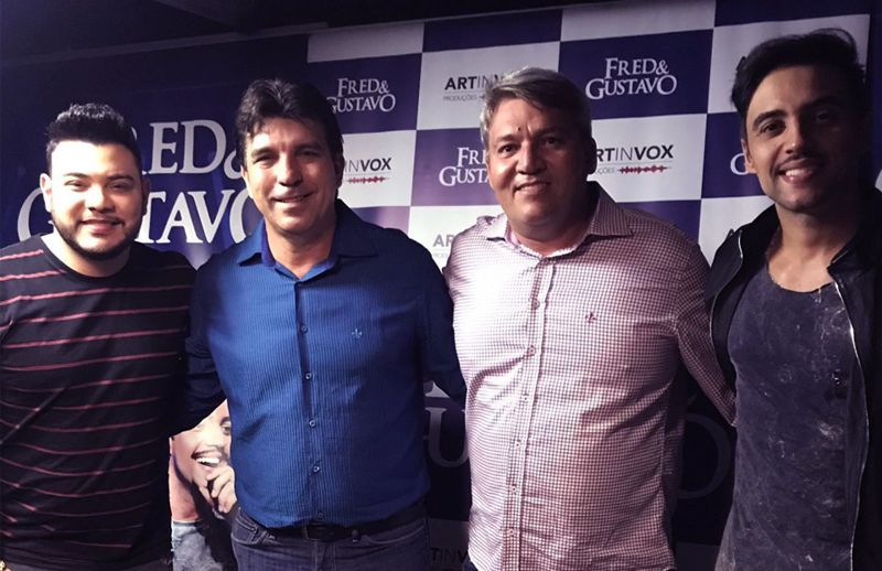 (Esq) Fred, Cleidimar Zanotto, Jaisson Souza e Gustavo