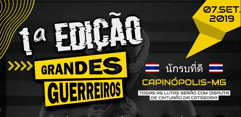 Capinópolis receberá 1ª edição do torneio de Muay Thai ‘Grandes Guerreiros’