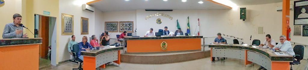 Câmara Municipal de Capinópolis durante sessão ordinária em 16 de setembro de 2019 (Foto: Gabriel Kazuto)