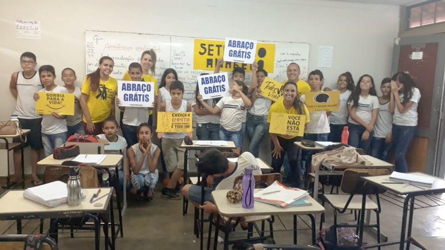 Realizada ação do Setembro Amarelo na Escola Governador Juscelino