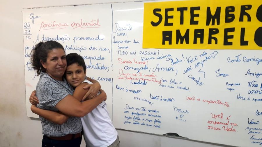 Ação ocorreu na Escola Governador Juscelino em Capinópolis (Foto: Divulgação)