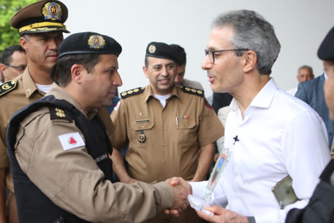 Romeu Zema faz inauguração de novo Batalhão da PM em Ituiutaba