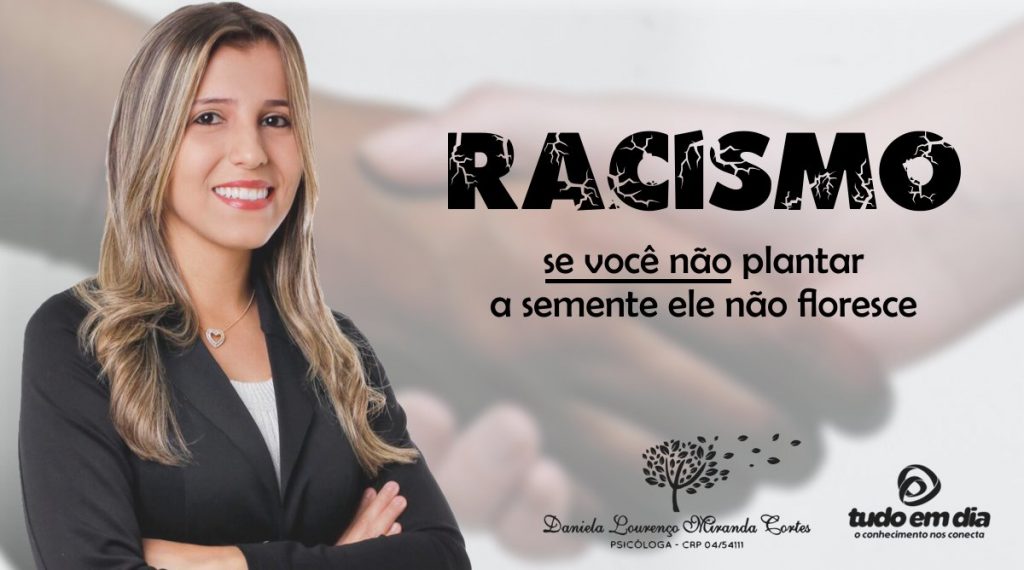 Daniela Cortes aborda o tema - Racismo. (Arte: Departamento de design Tudo Em Dia)