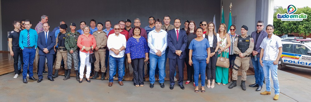 Inauguração do sistema de vídeo monitoramento em Capinópolis (Foto: Paulo Braga)