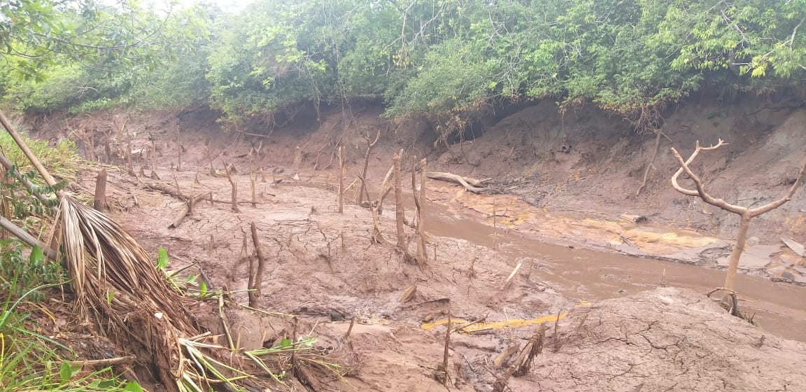 Barragem de represa se rompe em Ituiutaba e causa danos ambientais