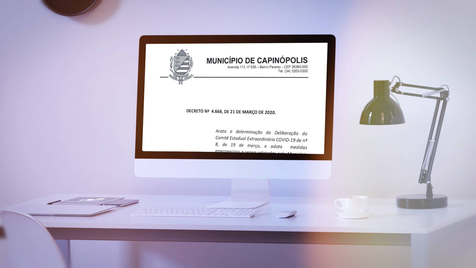 Município de Capinópolis publica decreto com regras mais rígidas para prevenção ao novo coronavírus