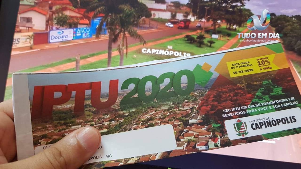 Após solicitação da Câmara Municipal, prefeitura de Capinópolis adia vencimento do IPTU