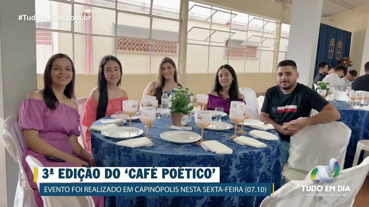 Capinópolis: 3ª edição do Café Poético é marcada por requinte e cultura