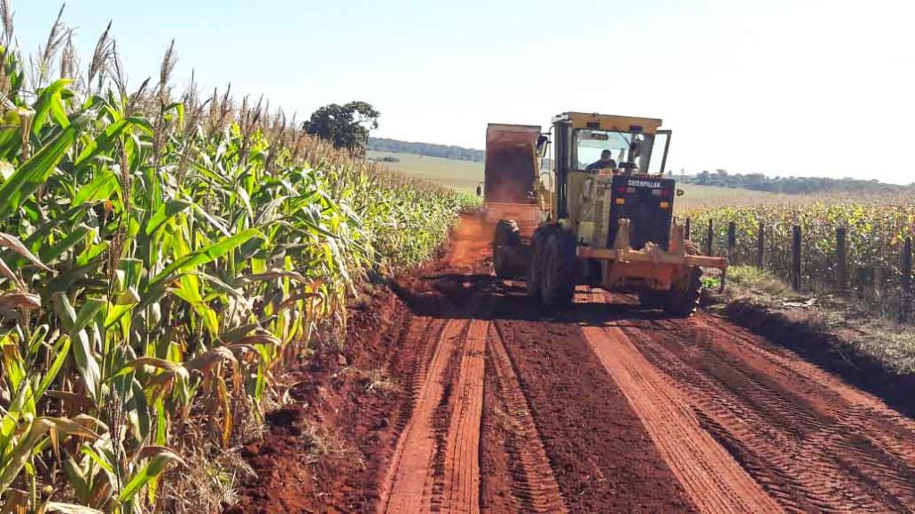 Obras na estrada rural na região da'Baixada' | Foto: Divulgação
