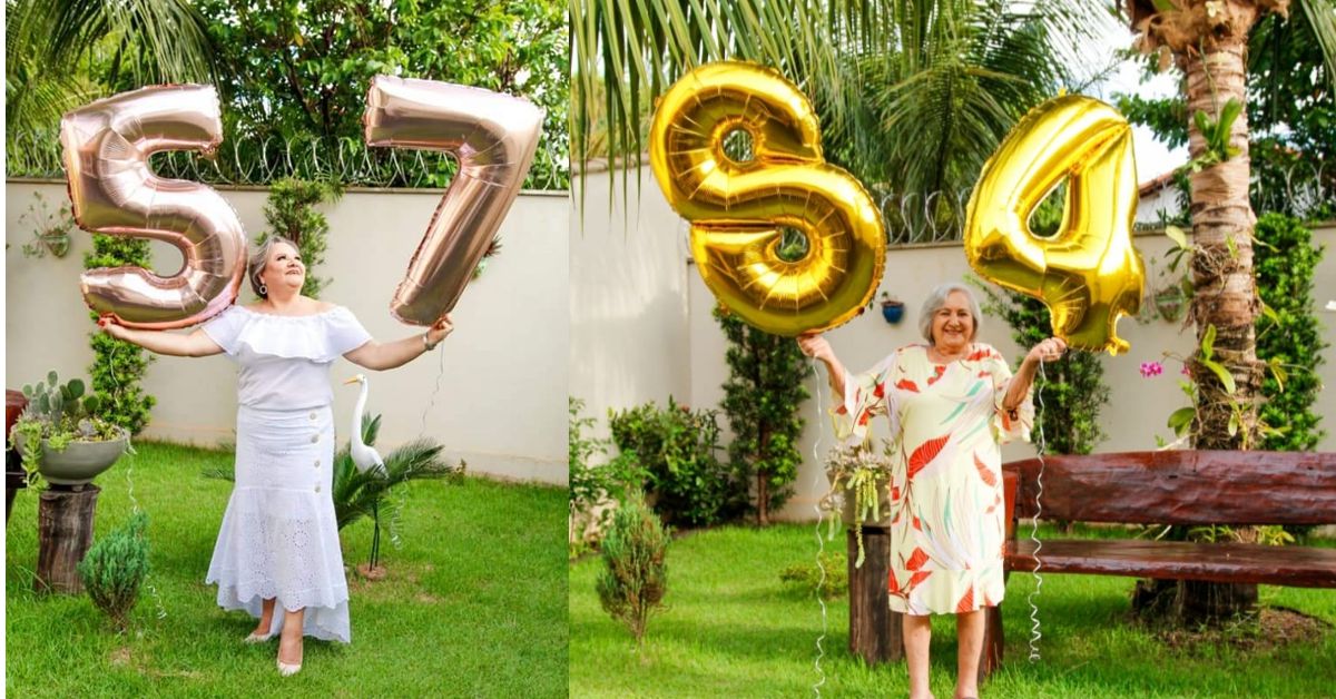 Felicidade em dobro: Mãe e filha comemoram aniversário no mesmo dia