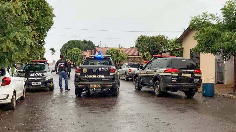 Polícia Civil realiza operação em Ipiaçu nesta terça-feira (10) — Foto: Polícia Civil/Divulgação
