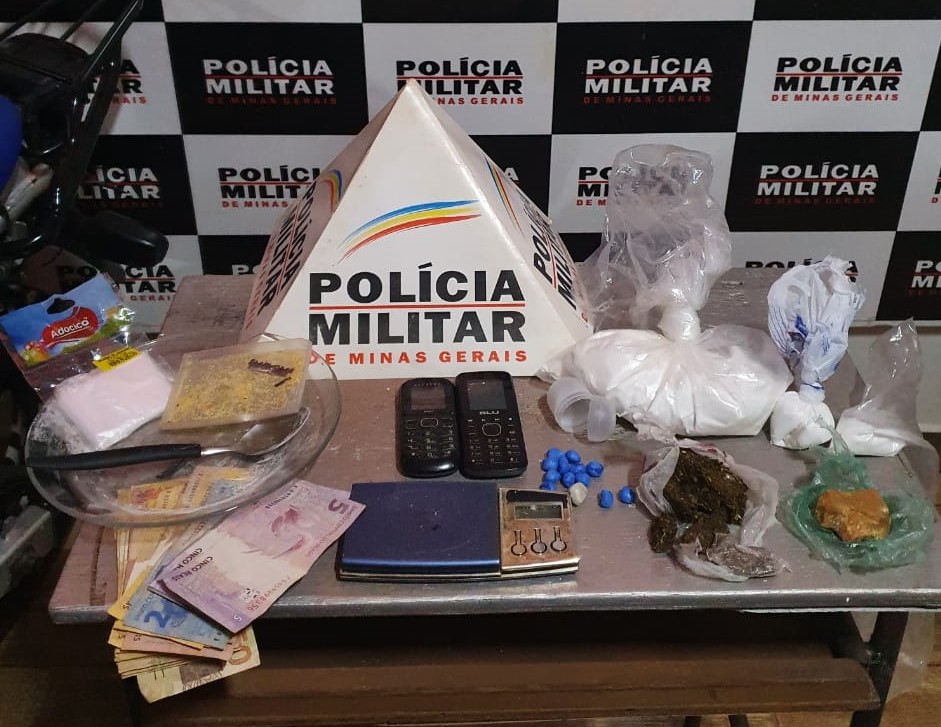 Material apreendido pela polícia | Foto: PMMG/Divulgação