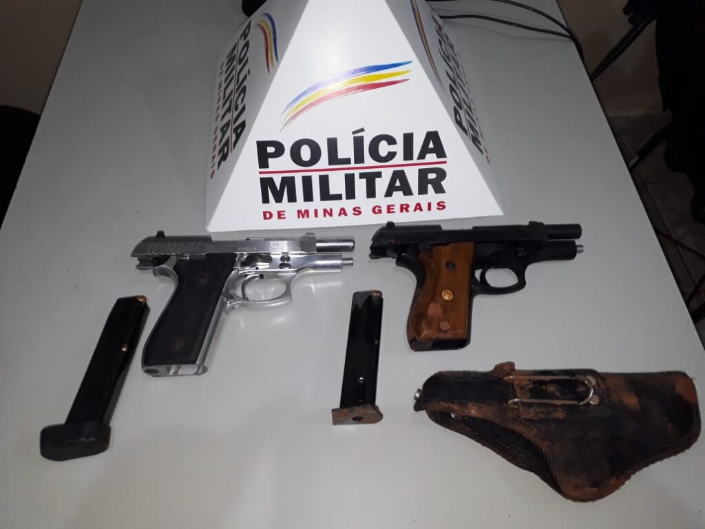 Armas apreendidas na ação policial | Foto: PMMG