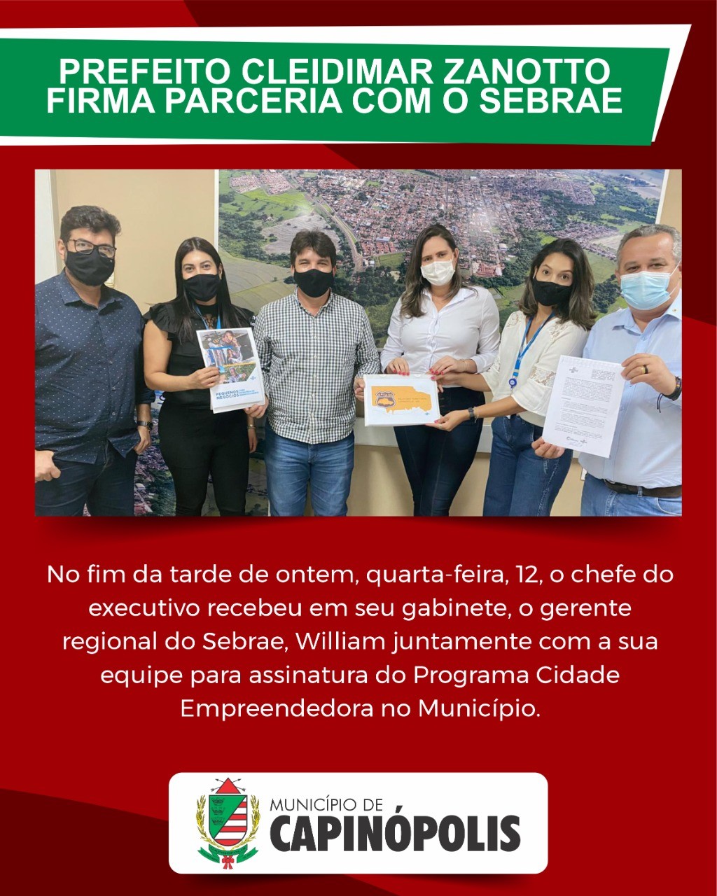 Capinópolis firma parceria com o Sebrae