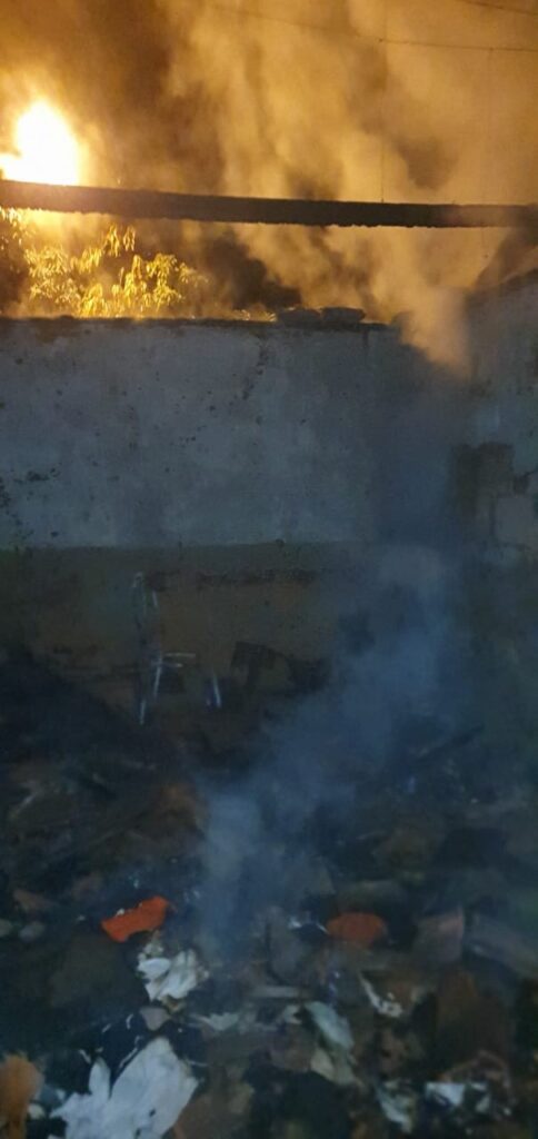 Residência ficou destruída pelo incêndio em Ituiutaba | Foto: Bombeiros/Divulgação