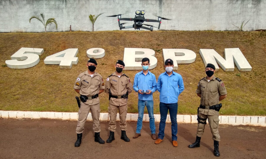CRV Industrial faz doação de drone ao 54º BPM de Ituiutaba