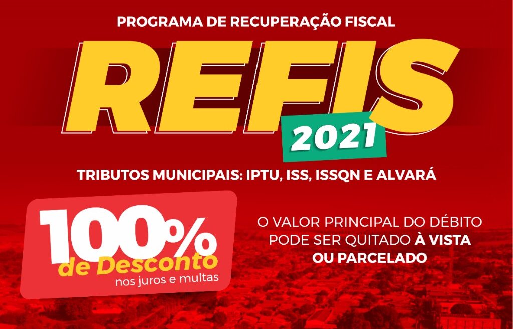  Prefeitura de Capinópolis divulga Refis com 100% desconto em multas e juros