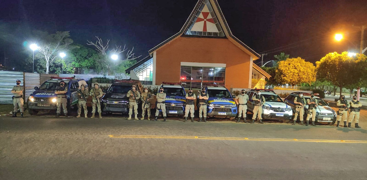 Ação conjunta das Polícias de Minas e Goiás visou o roubo de cargas na divisa dos estados | Foto: PMMMG