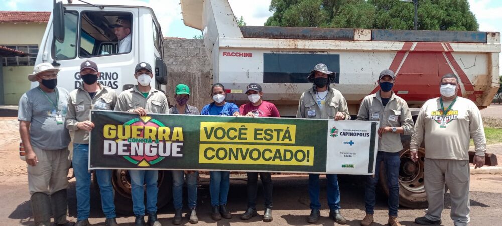Capinópolis: mutirão de limpeza contra a dengue está sendo realizado