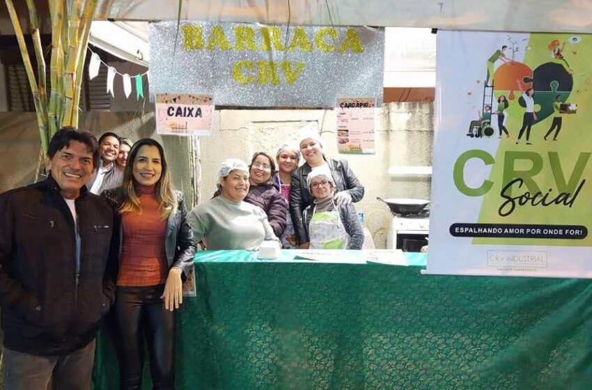 CRV Industrial realiza ação social na Festa de Barraquinha do lar do idoso