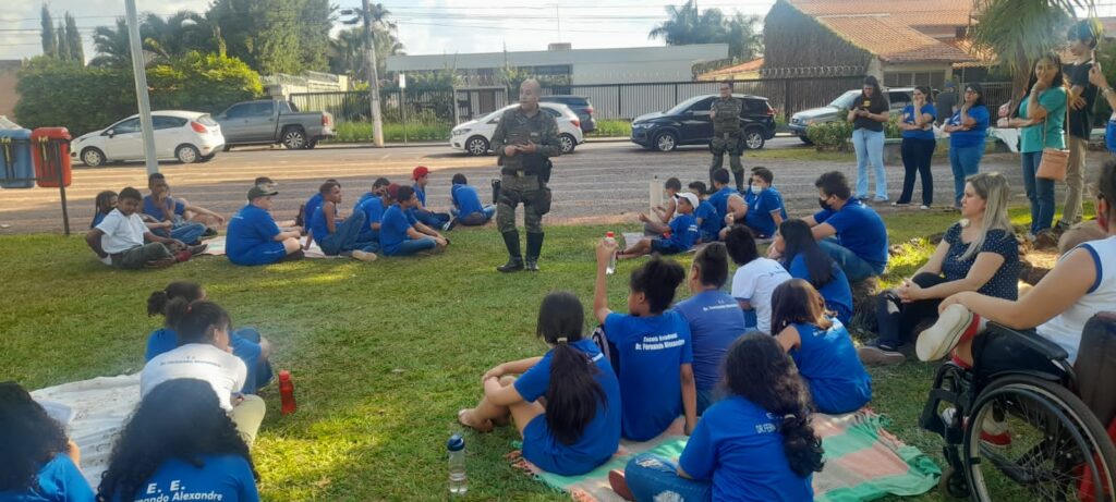 Palestras sobre conscientização foram realizadas pela PMMA | Foto: Divulgação/PMMA