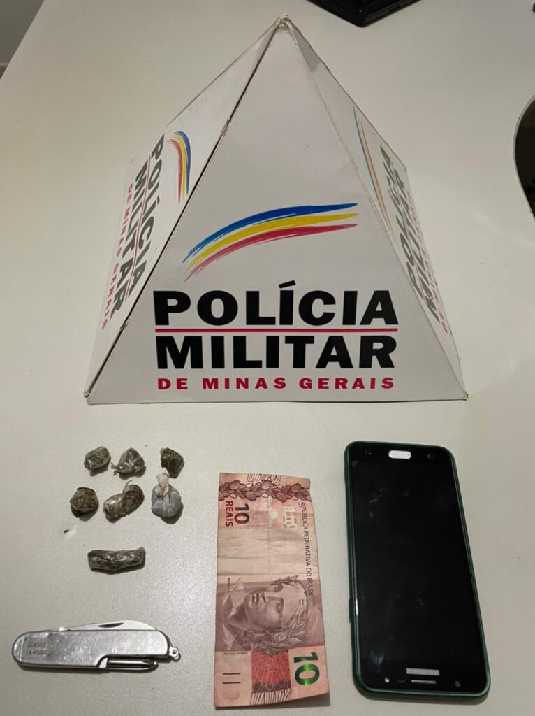 Materiais apreendidos com os suspeitos | Foto: PMMG/Divulgação