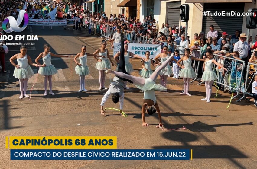 Capinópolis 68 anos: assista ao compacto do desfile cívico