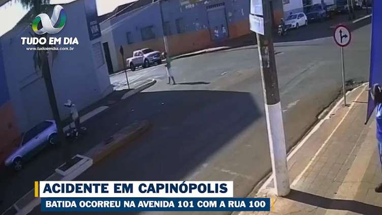 Condutor e passageiro foram arremessados durante o acidente em Capinópolis | Foto: Reprodução