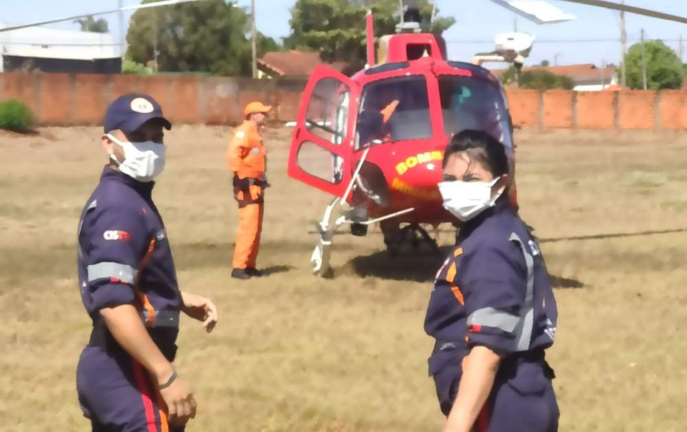 Socorristas do SAMU agiram rapidamente no socorro à vítima em Capinópolis 