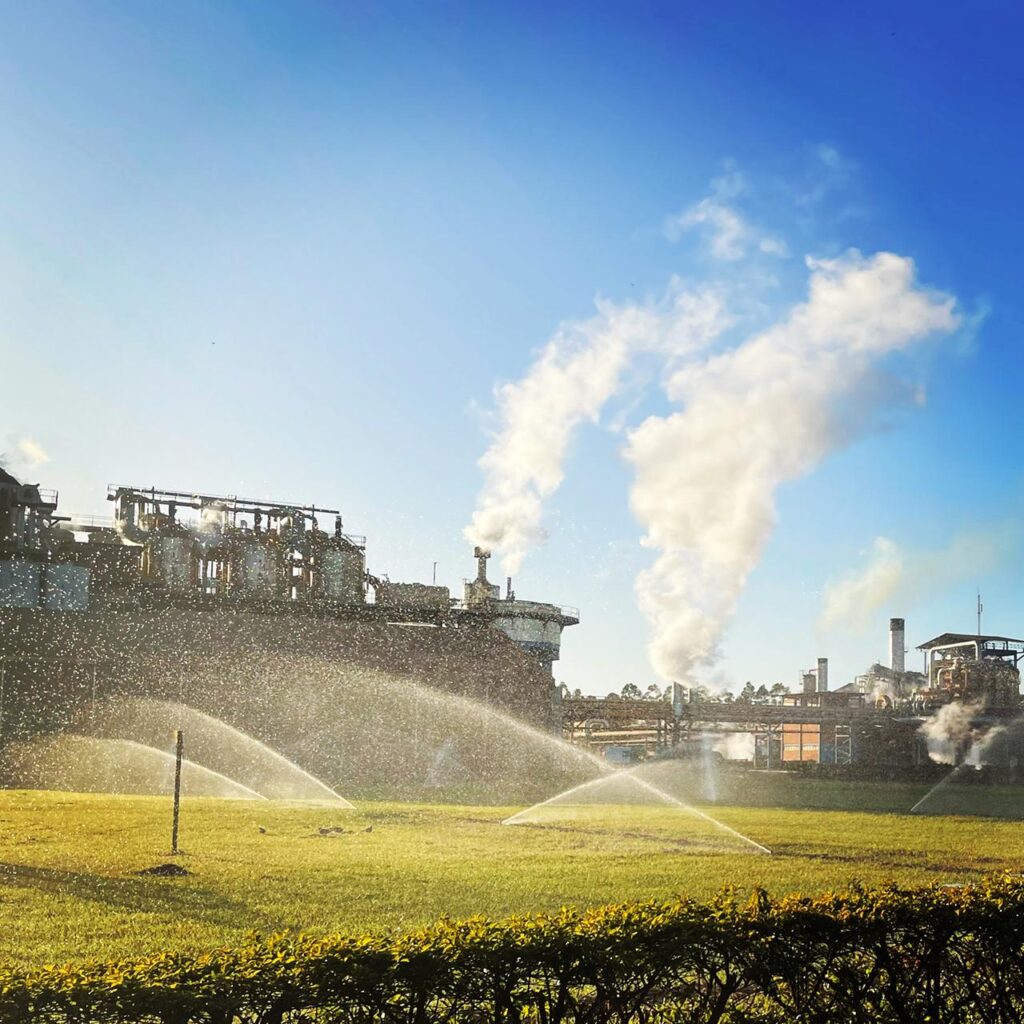 A água de reúso vem do processo de fabricação da CRV Industrial | Foto: Divulgação
