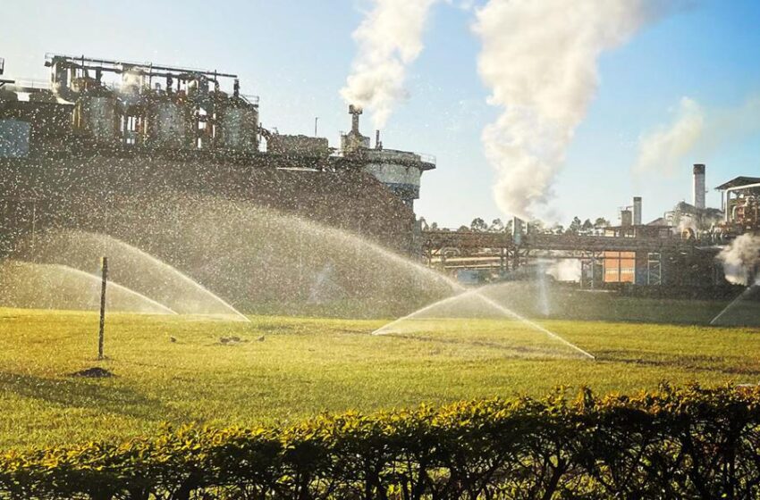CRV Industrial adota irrigação com água de reúso nos jardins da unidade Capinópolis