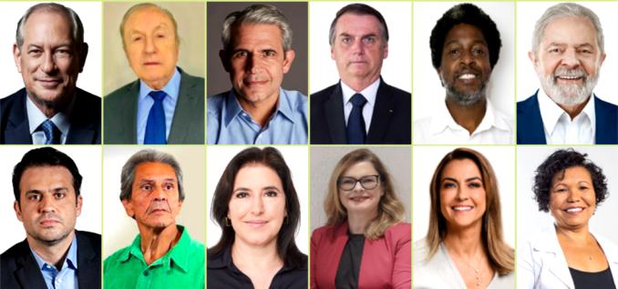 Candidatos a presidência da república em 2022